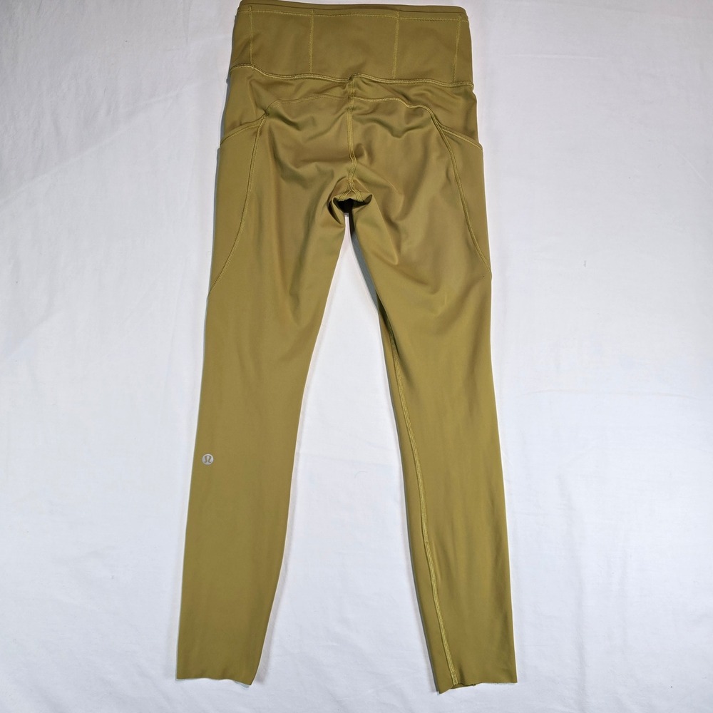 Lululemon Fast and Free High-Rise Tight 25 Nulux Gold Yellow Womens Size 4